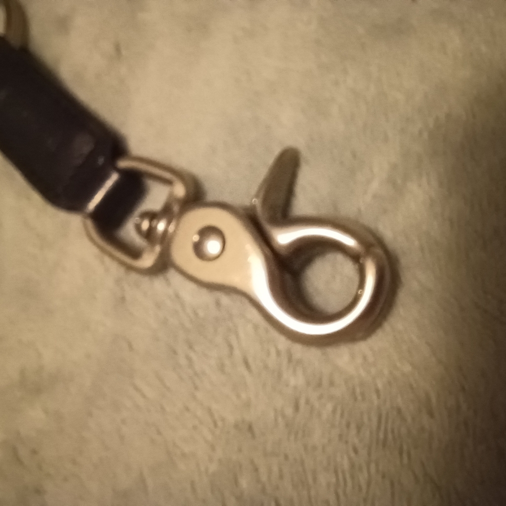 Vintage Coach Black Leather Keychain - Picture 4 of 10